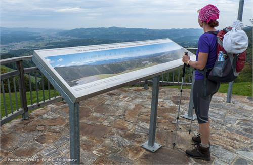 Almbachklamm Südsteiermark, Schautafel bei der Mostschänke Tertinek