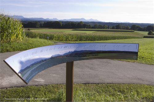 Lampoding am Waginger See, Stahlrahmen eloxiert