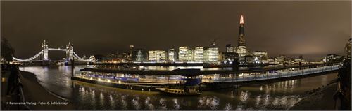 Panorama von der Tower Bridge bis zum Shard Quarter