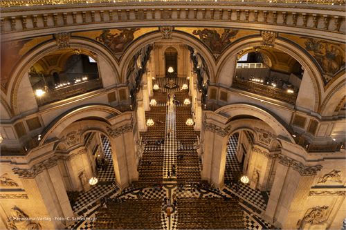 St. Pauls Cathedral Innenaufnahme, Blick von der Whispering Gallery auf das Kirchenschiff
