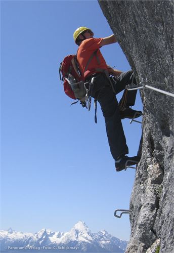 Im Berchtesgadener Hochthron-Klettersteig