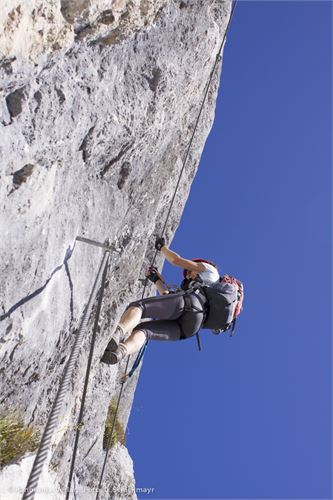 Im Berchtesgadener Hochthron-Klettersteig