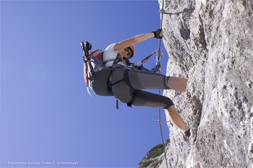 Im Berchtesgadener Hochthron-Klettersteig
