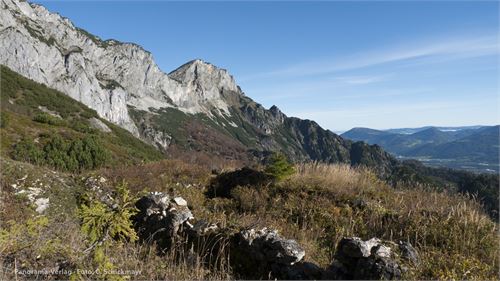 Untersberg-Südwände, aufgenommen von der verfallenen Grubenalm 