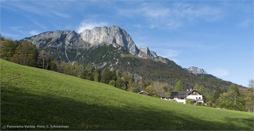 Blick auf die Südostseite des Untersberges von Marktschellenberg