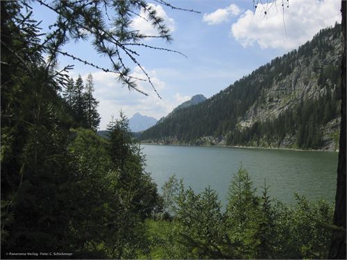 Diesbachstausee im Rückblick nach Norden