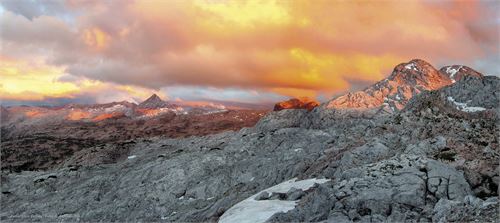 Das Steinerne Meer mit Schönfelspitze nach dem Unwetter