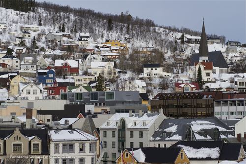Typische Architektur im hohen Norden Norwegens