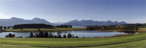 Bild 15 · Illasbergsee im Allgäu mit Blick in die Tannheimer Berge. Ausscnitt aus einem 180°-Panorama in höchster Auflösung