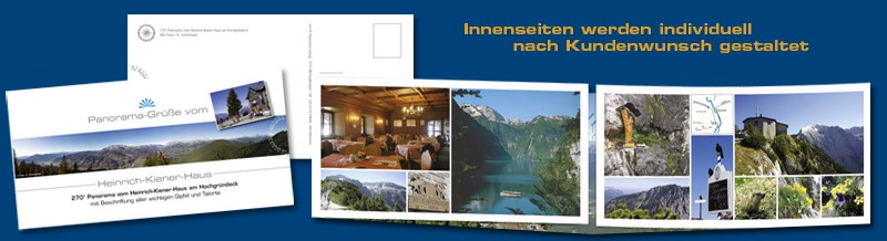 frei gestaltbare Innenseiten